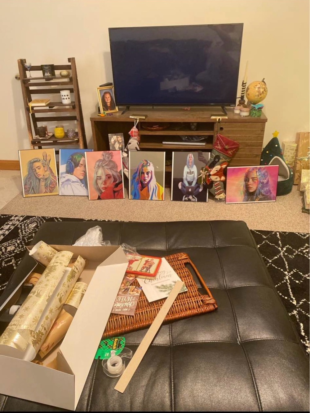 Set of 6 Colorful framed posters